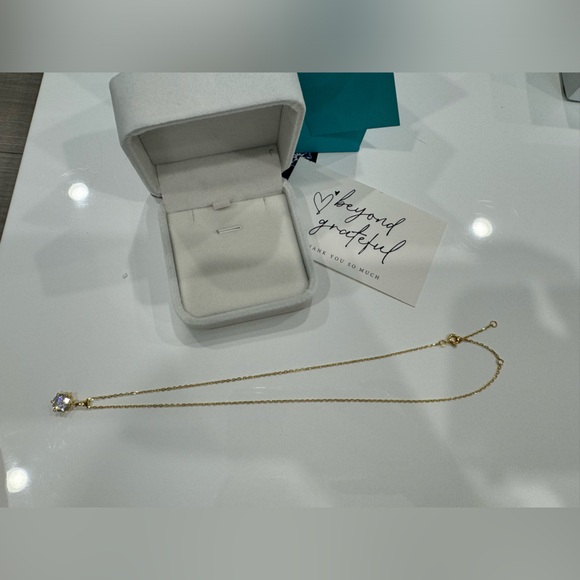 2CT YELLOW GOLD MOISSANITE PENDANT NECKLACE - Picture 7 of 10